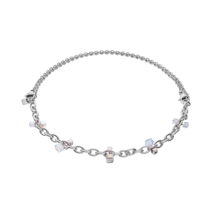 Coeur de Lion Halskette casual & chunky chain Edelstahl & Swarovski® Kristalle silber-kristall 5063101817 in Ravensburg