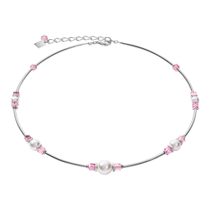 Coeur de Lion Halskette Crystal Pearls, Swarovski® Crystals & Edelstahl silber-rosa 5046101900 in Ravensburg