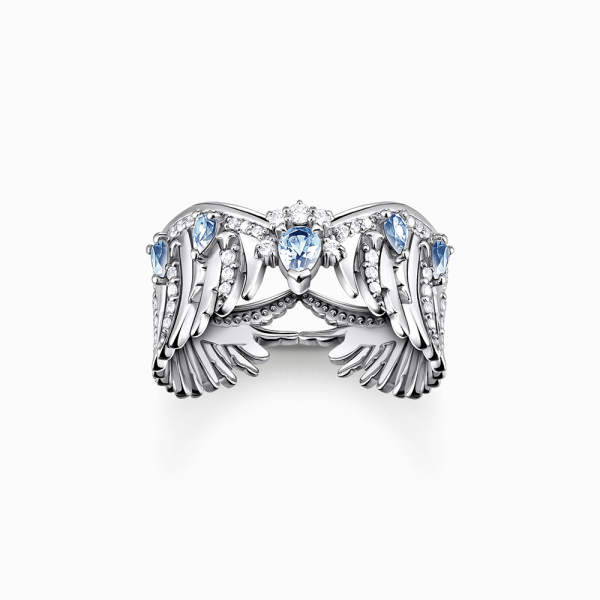 Thomas Sabo Rising Phoenix Ring Phönix-Flügel mit blauen Steinen silber TR2411-644-1 in Ravensburg