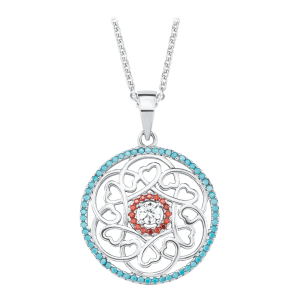 Amor Sommerliches Türkis Halskette mit Ornament AMR-2020635 in Ravensburg