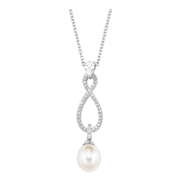 Amor Schimmernde Perlen Halskette mit Infinity AMR-2020749 in Ravensburg