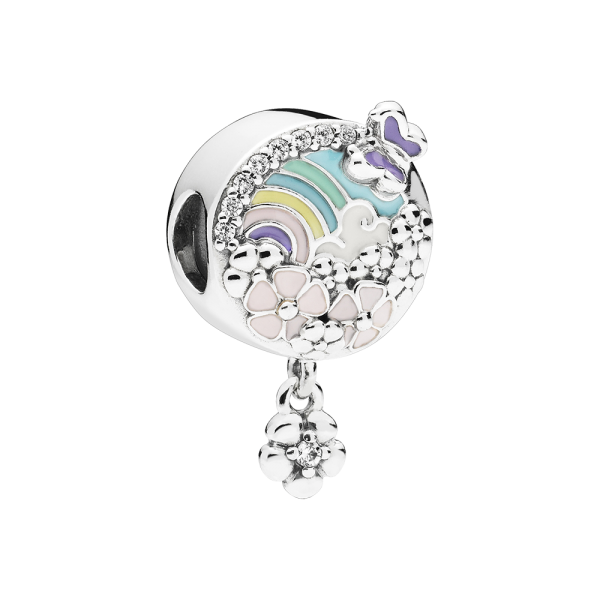 Pandora Charm mit klarem Cubic Zirkonia und Emaille 797999ENMX in Ravensburg