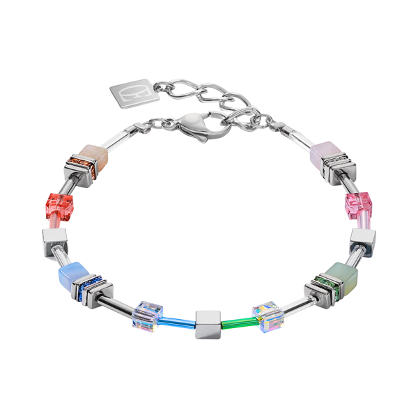 Coeur de Lion Armband GeoCUBE® Multitask 4-in-1 summer multi pastell-silber 5007301522 in Ravensburg