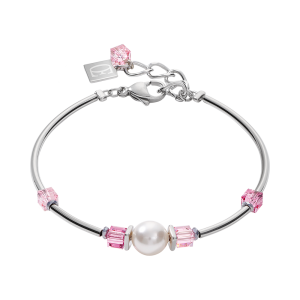 Coeur de Lion Armband Crystal Pearls, Swarovski® Crystals & Edelstahl silber-rosa 5046301900 in Ravensburg