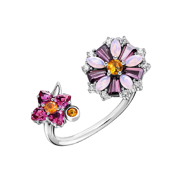 Thomas Sabo Ring Blumen farbige Steine silber TR2336-342-7 in Ravensburg