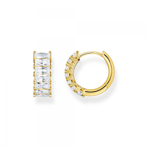 Thomas Sabo Sparkling Heitage Creolen weiße Steine Pavé gold CR667-414-14 in Ravensburg