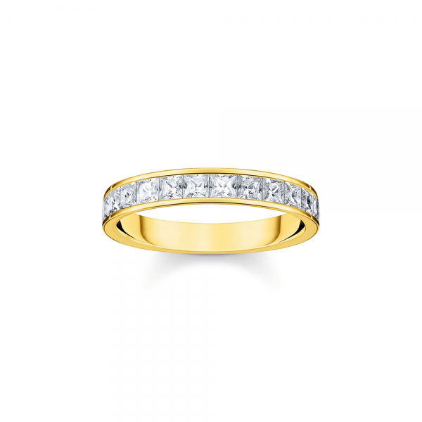 Thomas Sabo Sparkling Heitage Ring weiße Steine Pavé gold TR2358-414-14 in Ravensburg