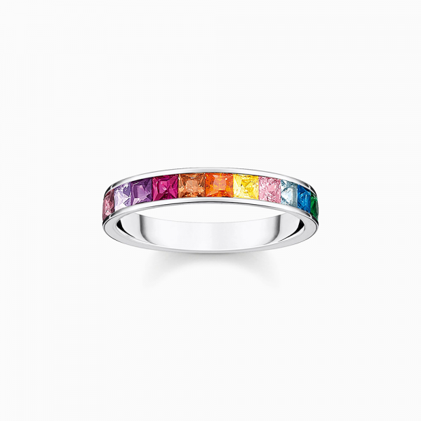 Thomas Sabo Rainbow Heritage Ring bunte Steine silber TR2403-477-7 in Ravensburg