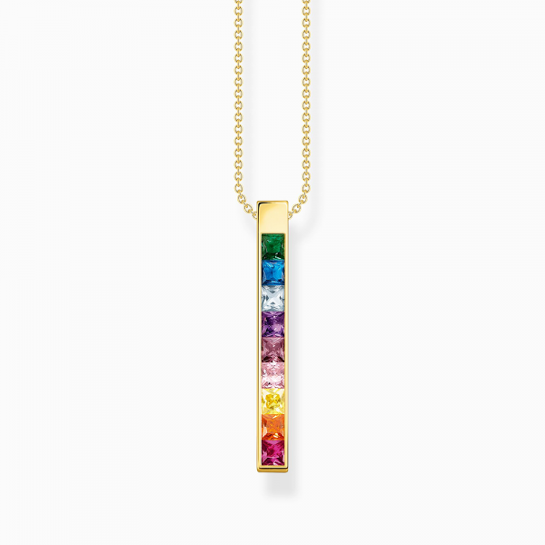 Thomas Sabo Rainbow Heritage Kette bunte Steine gold KE2146-996-7 in Ravensburg