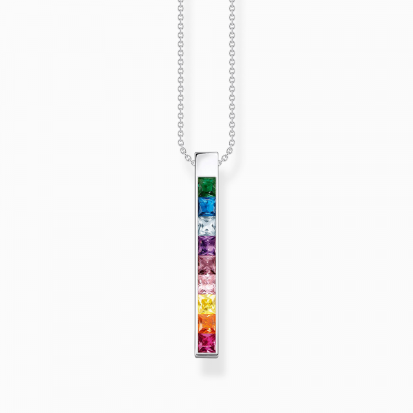 Thomas Sabo Rainbow Heritage Kette bunte Steine silber KE2146-477-7 in Ravensburg