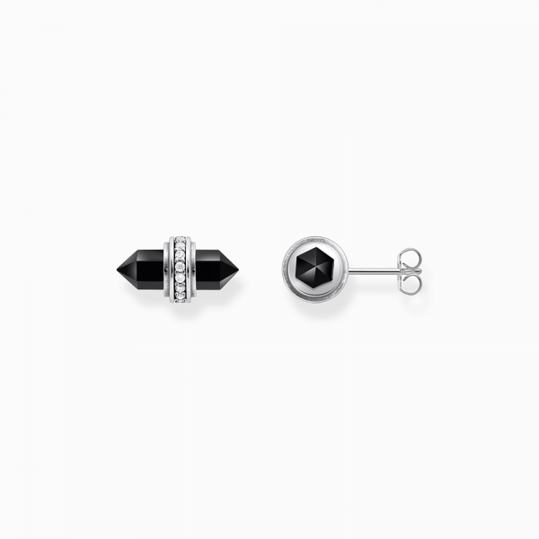 Thomas Sabo Sterling Silver Ohrstecker mit schwarzem Onyx Kristall Silber H2281-641-11 in Ravensburg