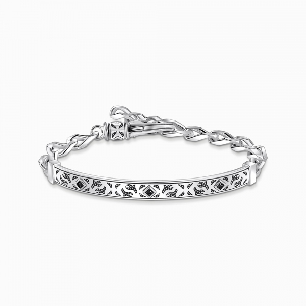 Thomas Sabo Sterling Silver Armband mit Fellmuster Silber geschwärzt A2146-643-21 in Ravensburg