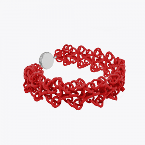 FABNORA Fabnora Rondo Armband 925 Silber Deep Red FR1B8-1RDR in Ravensburg