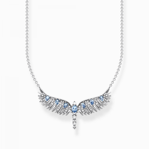 Thomas Sabo Rising Phoenix Kette Phönix-Flügel mit blauen Steinen silber KE2169-644-1 in Ravensburg