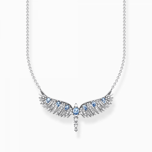 Thomas Sabo Rising Phoenix Kette Phönix-Flügel mit blauen Steinen silber KE2169-644-1 in Ravensburg