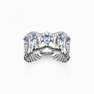 Thomas Sabo Rising Phoenix Ring Phönix-Flügel mit blauen Steinen silber TR2411-644-1 in Ravensburg