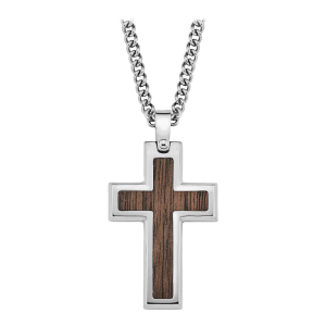 Amor Mens World Herren-Halskette mit Kreuz-Anhänger AMR-9338085 in Ravensburg