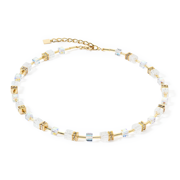 Coeur de Lion GeoCUBE® GeoCUBE® Iconic Nature Halskette gold-weiß 3018101416 in Ravensburg