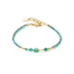 Coeur de Lion Armband Square Stripes gold-grün 4355300516 in Ravensburg