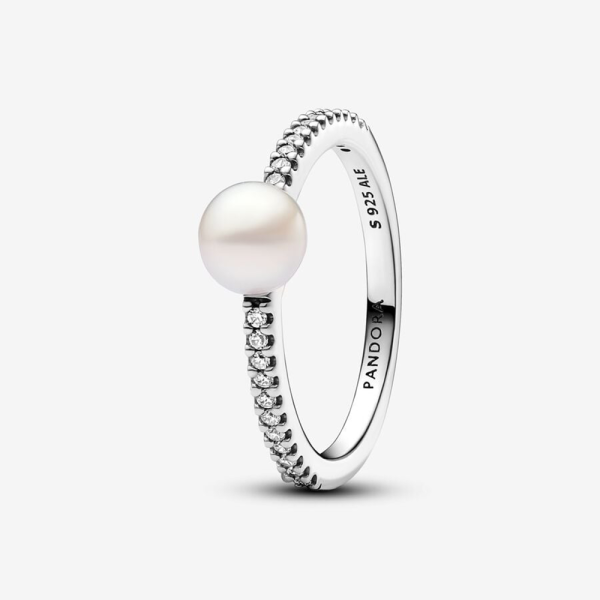 Pandora Timeless Behandelte Süßwasserzuchtperle & Pavé Ring 193158C01 in Ravensburg