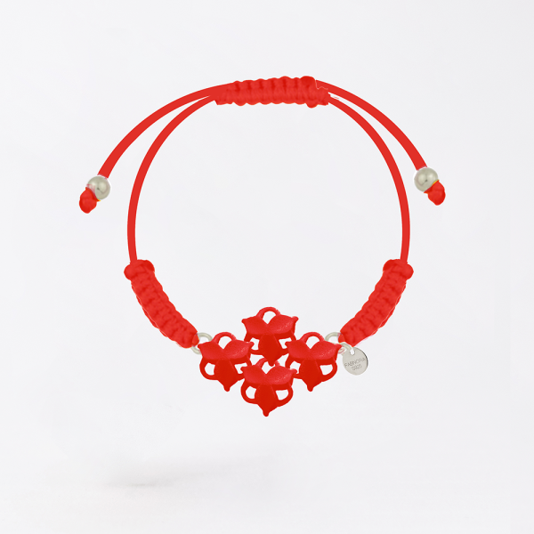 FABNORA Fabnora Blossom Armband Deep Red FB1WR-03DR in Ravensburg