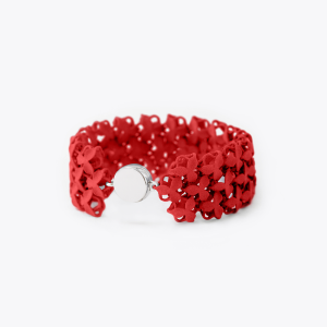 FABNORA Fabnora Blossom Armband 925 Silber Deep Red FB1B8-02DR in Ravensburg