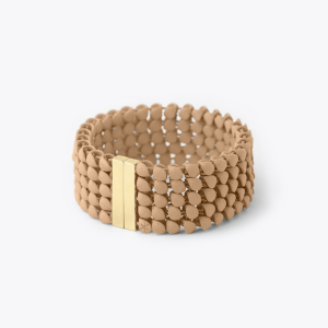 FABNORA Fabnora Essence Armband 5-reihig vergoldet Classic Beige FA6B8-5RBE in Ravensburg