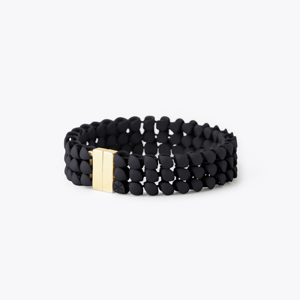 FABNORA Fabnora Essence Armband 3-reihig vergoldet Onyx Black FA6B8-3RBA in Ravensburg