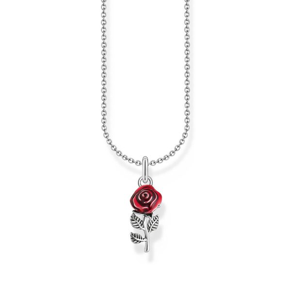 Thomas Sabo True Romance Kette mit rotem Rosen-Anhänger Silber KE2219-664-10 in Ravensburg
