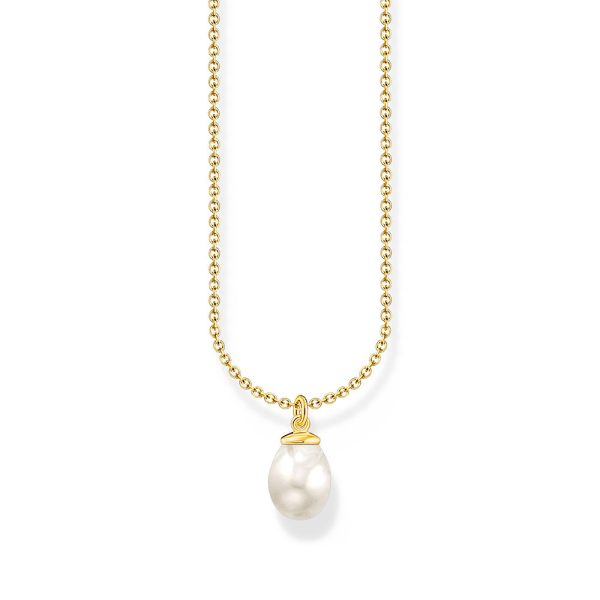 Thomas Sabo True Romance Kette mit Perlen-Anhänger vergoldet KE2238-430-14 in Ravensburg