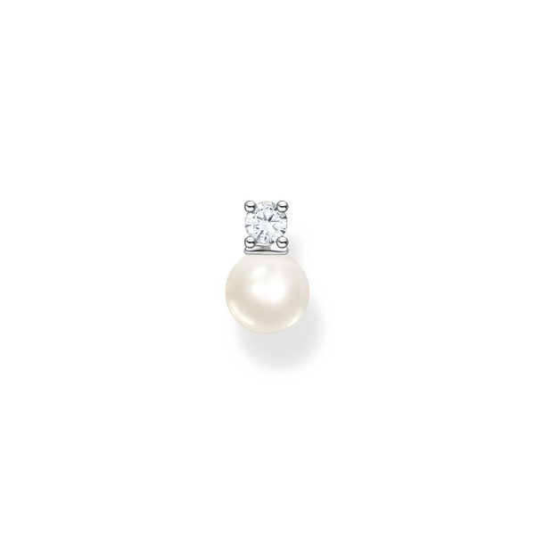Thomas Sabo True Romance Einzel Ohrstecker Perle mit weißem Stein silber H2214-167-14 in Ravensburg