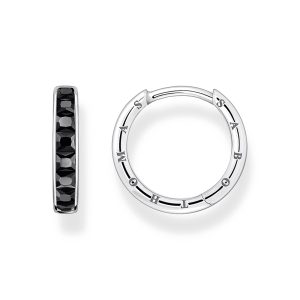 Thomas Sabo True Romance Creolen mit schwarzen Steinen Pavé Silber CR668-643-11 in Ravensburg