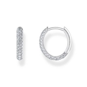 Thomas Sabo True Romance Creolen mit weißem Zirkonia-Pavé Silber CR730-051-14 in Ravensburg
