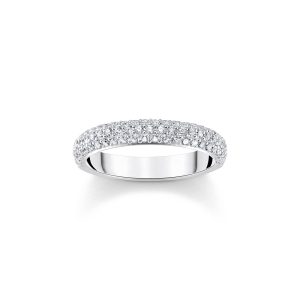 Thomas Sabo True Romance Ring mit weißem Zirkonia-Pavé Silber TR2462-051-14 in Ravensburg