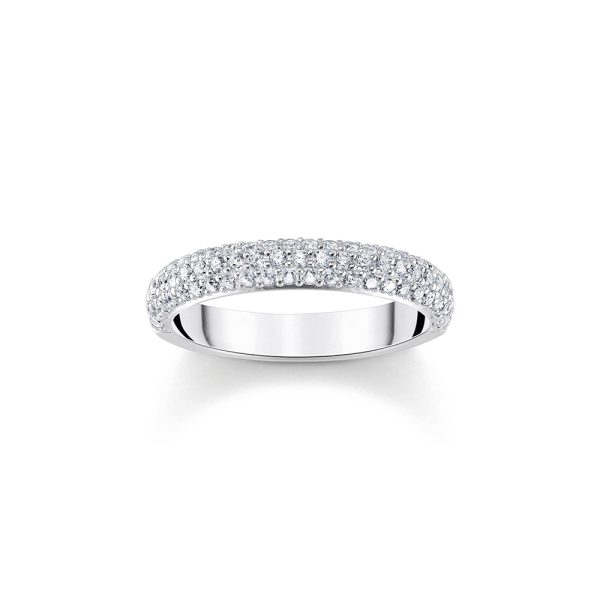 Thomas Sabo True Romance Ring mit weißem Zirkonia-Pavé Silber TR2462-051-14 in Ravensburg