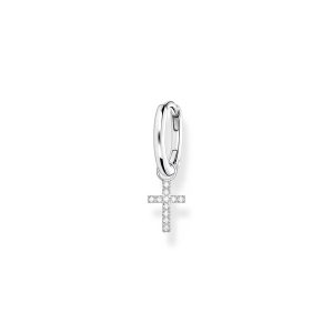 Thomas Sabo True Romance Einzel Creole mit Kreuz Anhänger silber CR709-051-14 in Ravensburg