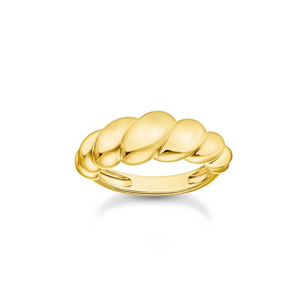 Thomas Sabo Bold Elegance Ring organische Formen vergoldet TR2494-413-39 in Ravensburg
