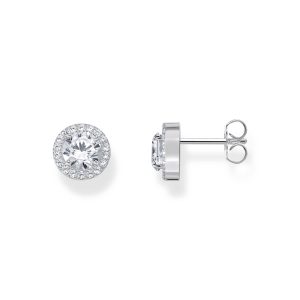 Thomas Sabo Essentials Halo-Ohrstecker mit weißem Stein im Brillantschliff Silber H2304-051-14 in Ravensburg