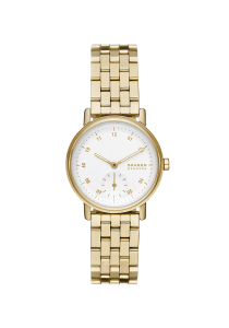 Skagen Kuppel Lille Damenuhr Kleine Sekunde Milanaise Edelstahl goldfarben SKW3102 in Ravensburg