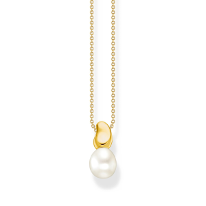 Thomas Sabo Kette mit Perlen-Anhänger Natural Beauty vergoldet KE2318-430-14 in Ravensburg