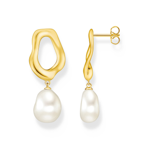 Thomas Sabo Ohrringe mit Perle Natural Beauty vergoldet H2322-430-14 in Ravensburg