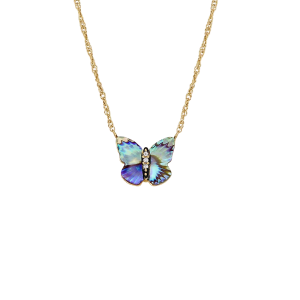 Fossil Kette Sutton Butterfly Wings Anhänger Abalone mehrfarbig JF04812710 in Ravensburg