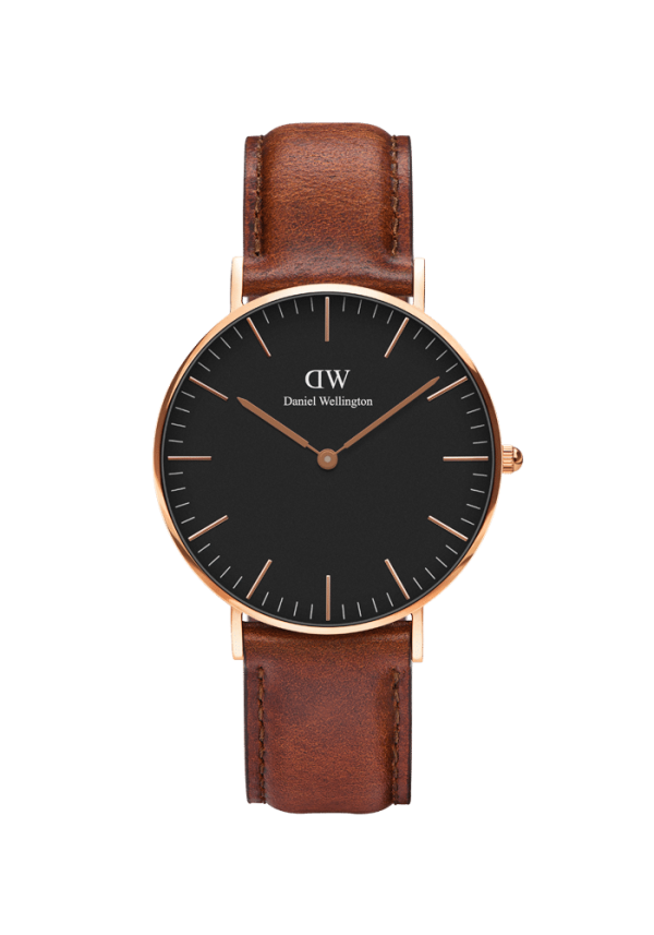 Daniel Wellington Classic Black St Mawes Roségold 36mm DW00100136 in Ravensburg