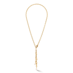 Coeur de Lion Halskette Y Navette Süßwasserperlen gold 1119101416 in Ravensburg