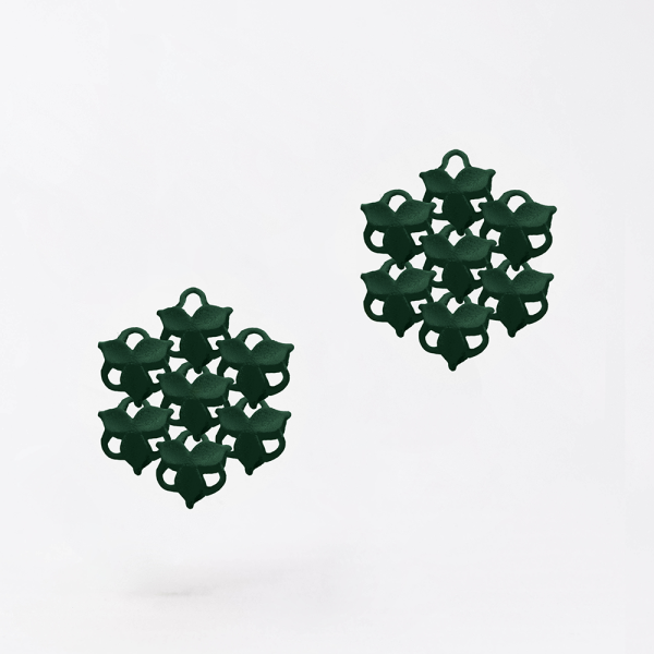 FABNORA Fabnora Blossom Ohrring-Anhänger Mini Pine Green FB8PE-03PN in Ravensburg