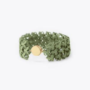 FABNORA Fabnora Blossom Armband vergoldet Olive Green FB6B8-02OG in Ravensburg