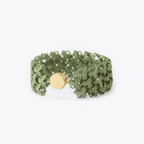 FABNORA Fabnora Blossom Armband vergoldet Olive Green FB6B8-02OG in Ravensburg