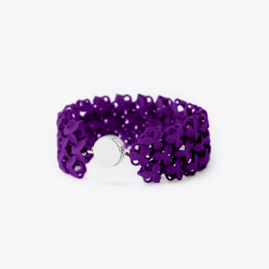 FABNORA Fabnora Blossom Armband 925 Silber Aubergine Purple FB1B8-02AL in Ravensburg