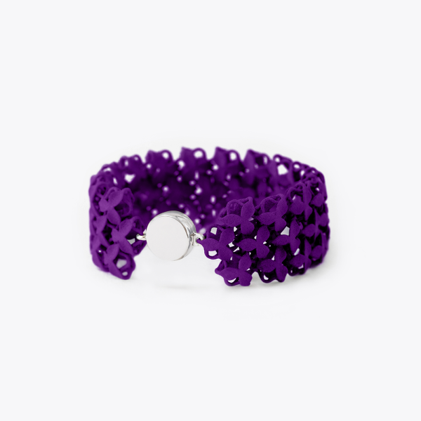 FABNORA Fabnora Blossom Armband 925 Silber Aubergine Purple FB1B8-02AL in Ravensburg