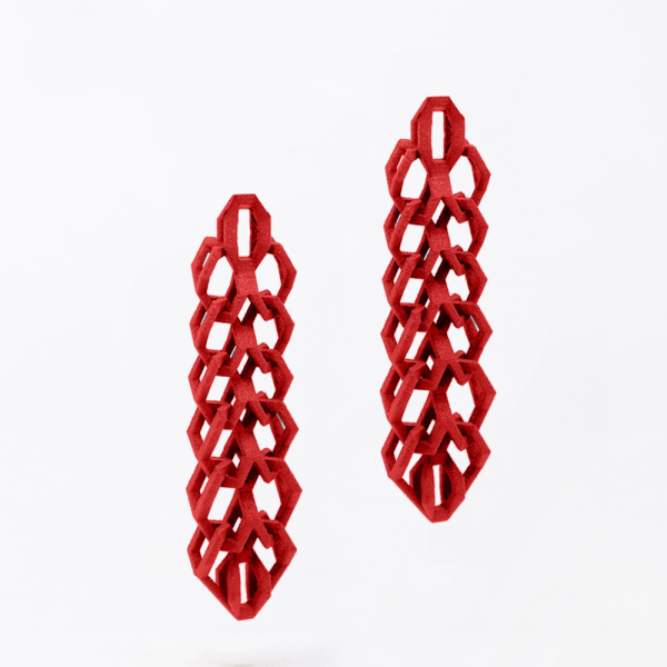 FABNORA Fabnora Bond Ohrring-Anhänger klein Deep Red FD8PE-SSDR in Ravensburg